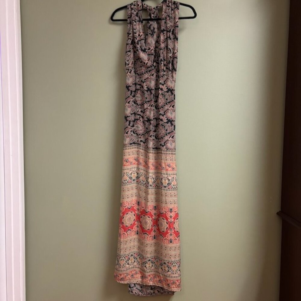 Karma Highway Womens Maxi Halter Dress Size *S Light Flowy‎ Boho Hippie Festival